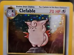Pokemon 1995 Clefable - Excellent Condition- 1/64 - Base Set - Image 4