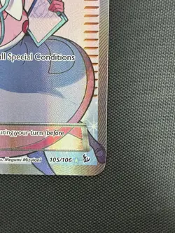 2014 Pokemon XY Flashfire 105/106 Pokemon Center Lady Ultra Rare Full Art Holo - Image 4