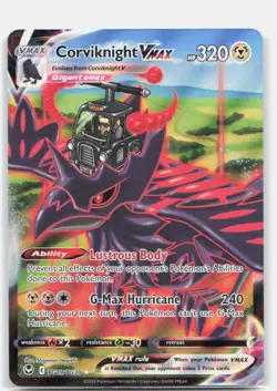 Corviknight VMAX TG19/TG30 Holo Silver Tempest Trainer Gallery Pokemon NM - Image 1