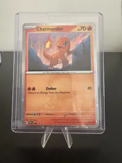 Pokemon TCG Charmander Black Star Promo Cosmos Holo 047 151 NM - Image 1