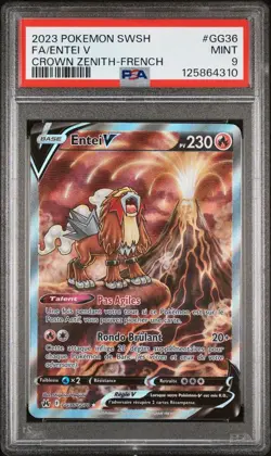 PSA 9 Entei V GG36/GG70 Pokemon EB12.5 : Zenith Supreme - Francais - Image 1