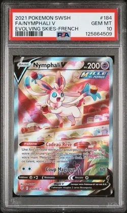 PSA 10 Nymphali V 194/203 Pokemon EB7 : Evolution Celeste - Francais - Image 1