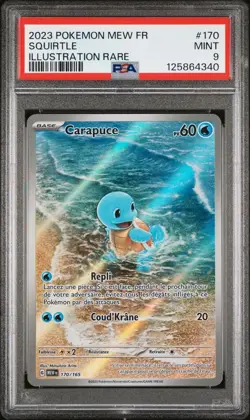 PSA 9 Carapuce 170/165 Pokemon EV3.5 : 151 - Francais - Image 1