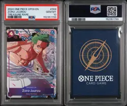 PSA 10 2024 ONE PIECE OP09 EMPERORS IN NEW WORLD TREASURE RARE ZORO-JUUROU TR - Image 3