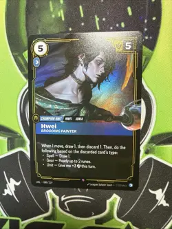 Hwei - Brooding Painter UNL 080/219 Rare Unleashed Riftbound NM Card - Image 1