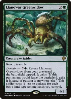LLANOWAR GREENWIDOW - MtG Dominaria United - Rare - MINT - Image 1