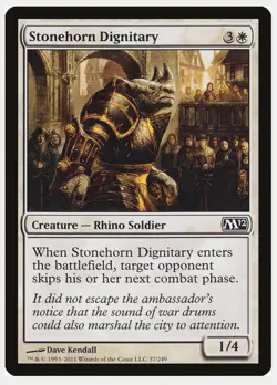 Stonehorn Dignitary ~ Magic 2012 [ Excellent ] [ Magic MTG ] - Image 1