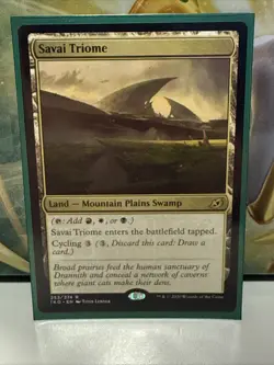 MTG Savai Triome #253/274 Rare Ikoria: Lair of Behemoths (IKO) NM - Image 1