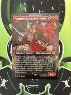 Gilgamesh, Master-at-Arms (Borderless Rare) R 0338 - Fin - Mtg NM - Image 1