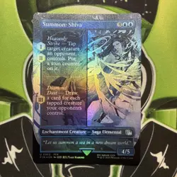 Summon: Shiva (Borderless FOIL) U 0362 Final Fantasy Magic Mtg - Image 1