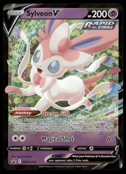 Sylveon V SWSH202 Holo Promo Sword & Shield Promo Pokemon NM/M - Image 1