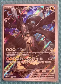 Pokemon TCG N's Zekrom 031 Mega Evolution Promo Holo Mint Condition - Image 1