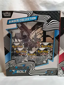 Pokemon Lot 1x Black Bolt & 1x White Flare Binder Collection Box New Sealed - Image 2