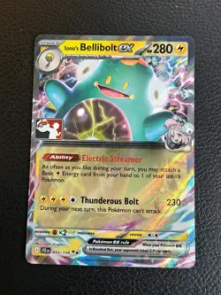 Pokemon TCG - Iono's Bellibolt ex 053/159 Play Stamped Prize Pack Series 7 Holo - Image 1