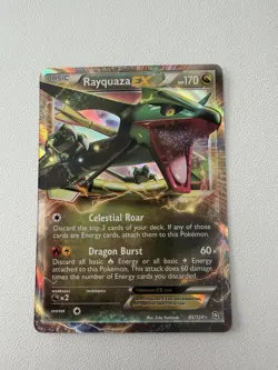 Pokemon TCG Dragons Exalted Rayquaza EX 85/124 Ultra Rare Holo Eng 2012 - Image 1