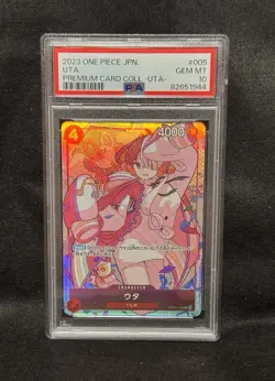 PSA10 Uta OP01-005 Premium Card Collection One Piece Japanese GEM MT - Image 2