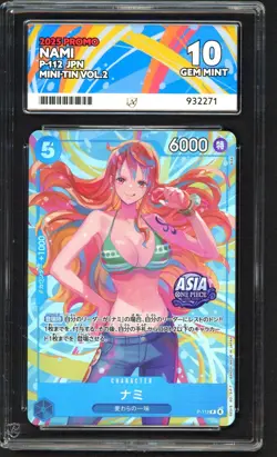 One Piece Card Game - 2xACE 10 Nami P-112 - JPN Mini-Tin Vol.2 Promos Sequential - Image 4