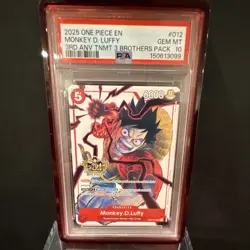 Luffy Sabo Ace One Piece 3rd Anniversary 3 Brothers PSA 10 Gem Mint - Image 2