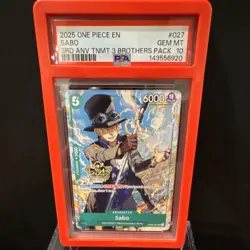Luffy Sabo Ace One Piece 3rd Anniversary 3 Brothers PSA 10 Gem Mint - Image 4