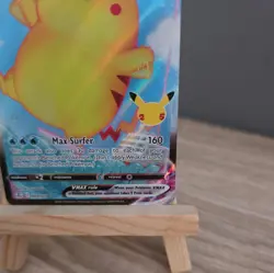 Pokemon Surfing Pikachu VMAX Holo Card 009/025 Celebrations 25th Anniversary NM - Image 5
