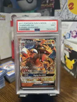 Pokemon TCG Charizard GX Holo Ultra Rare Card Burning Shadows 20/147 PSA 9 - Image 1