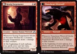 MTG - Kessig Forgemaster // Flameheart Werewolf - Foil Shadows Over Innistrad - Image 1