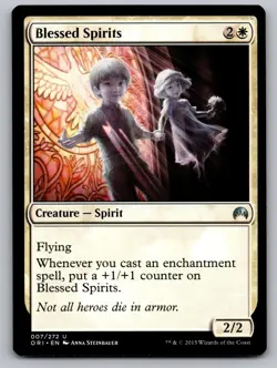 Blessed Spirits 7 Uncommon Magic Origins Magic: The Gathering Near Mint - Image 1