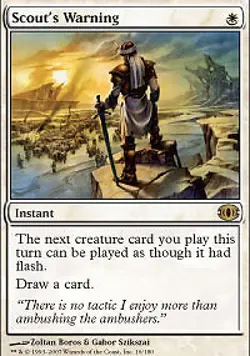 MTG - Scout's Warning - Foil Future Sight - Image 1