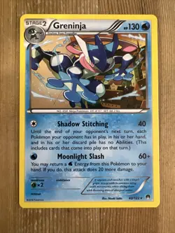Greninja NON HOLO RARE 40/122 Pokemon TCG XY BreakPoint Card VLP - Image 1