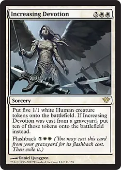 MTG - Increasing Devotion - Foil Dark Ascension - Image 1