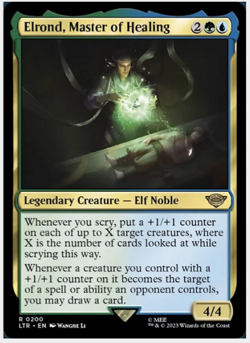 Elrond, Master of Healing - NM Rare - MTG LTR - Magic the Gathering - Excellent - Image 1