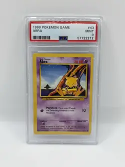 Pokemon TCG - PSA 9 Abra 43/102 - Base Set Unlimited - Mint WOTC 1999 - Image 1