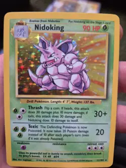 Pokemon TCG Nidoking Base Set 11/102 Holo 1999-2000 Wizards Base Set... - Image 4