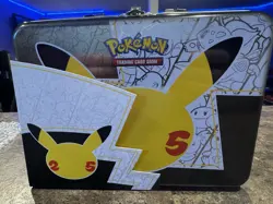 Pokemon Celebrations Collectors Chest Lunchbox 25th Anniversary & Accessories - Image 1