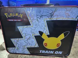 Pokemon Celebrations Collectors Chest Lunchbox 25th Anniversary & Accessories - Image 3