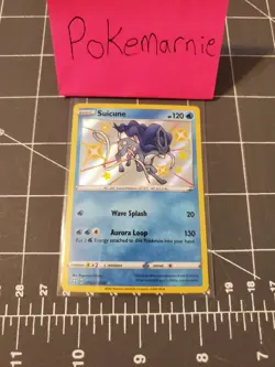 Pokemon TCG Suicune Shining Fates SV022/SV122 Holo Shiny Holo Rare (Pristine) - Image 1
