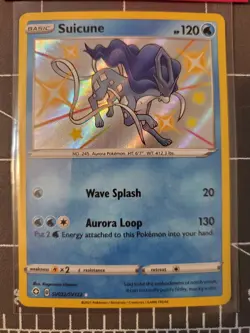 Pokemon TCG Suicune Shining Fates SV022/SV122 Holo Shiny Holo Rare (Pristine) - Image 3