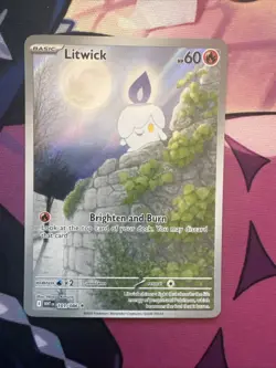 Pokemon TCG - S&V - White Flare - Litwick 101/086 - Illustration Rare - NM - Image 1
