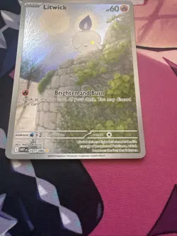 Pokemon TCG - S&V - White Flare - Litwick 101/086 - Illustration Rare - NM - Image 3