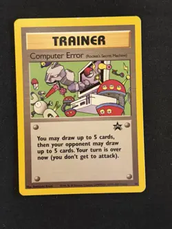 Pokemon Computer Error (Rocket’s Secret Machine) Black Star Promo #16 WOTC NM - Image 1