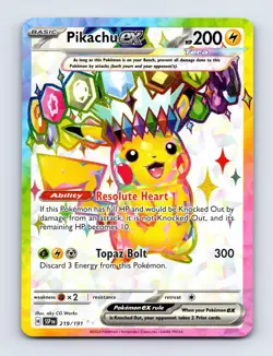 Pikachu ex 219/191 Ultra Rare Surging Sparks - Image 1