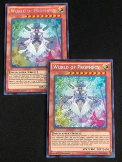 YUGIOH WORLD OF PROPHECY MP14-EN081 1ST SECRET X2 NM - Image 1
