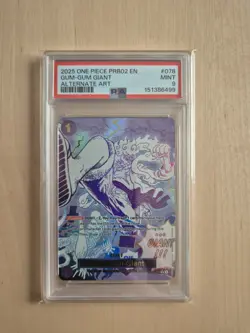 PSA 9 Gum-Gum Giant OP09-078 R Luffy The Best 2 One Piece Card English - Image 1