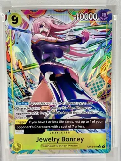 2025 ONE PIECE OP13-CARRYING ON HIS WILL ALTERNATE ART JEWELRY BONNEY PSA 10 ENG - Image 2