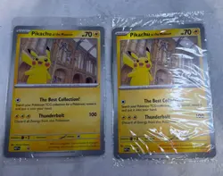 Pikachu At The Museum Oversized Promo Card - Natural History Museum - Sealed x2 - Image 1
