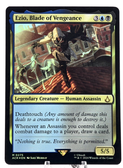 MTG Assassin's Creed Mythic Ezio, Blade of Vengeance FOIL #0275 - Image 1