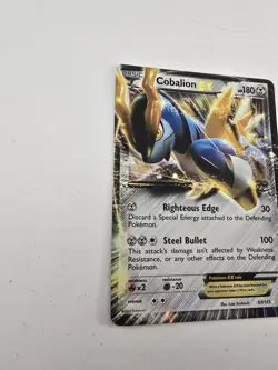 Cobalion EX 93/135 Plasma Storm Ultra Rare Pokemon Card VLP - Image 3