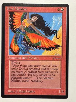Bird Maiden (Dark) MTG Arabian Nights 1993 Magic NM - Image 1