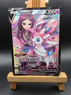 Sylveon v Full Art Trainer Card TG14/TG30 Brilliant Stars Pokemon Card 2022 Mint - Image 1