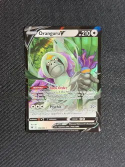 Oranguru V 133/189 Holo V Rare Astral Radiance Pokemon Lightly Played - Image 2